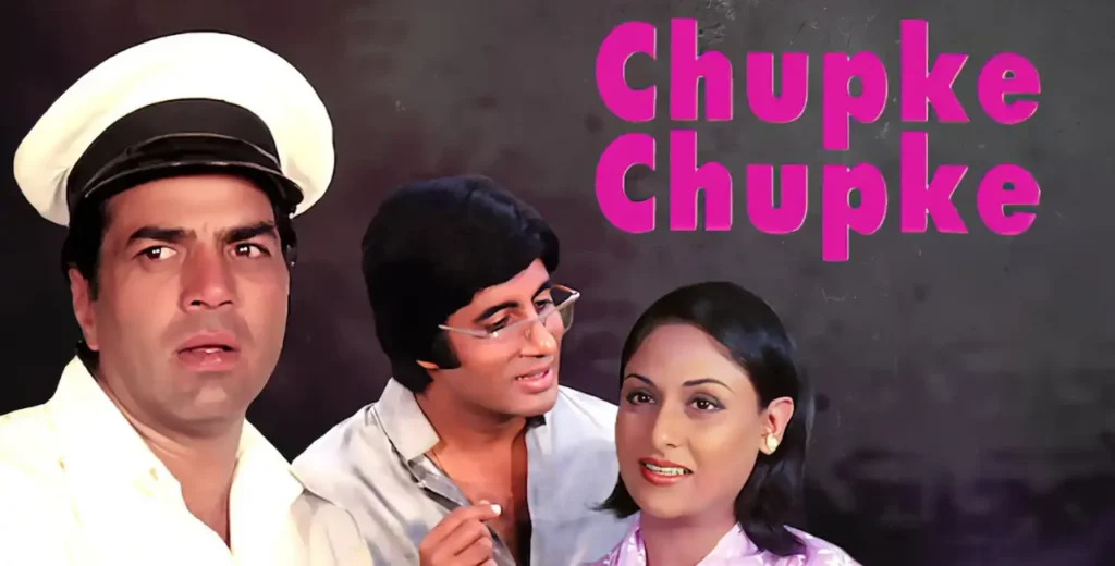 chupke chupke (1975) is one of the Top 17 Bollywood Comedy Movies You Should Watch