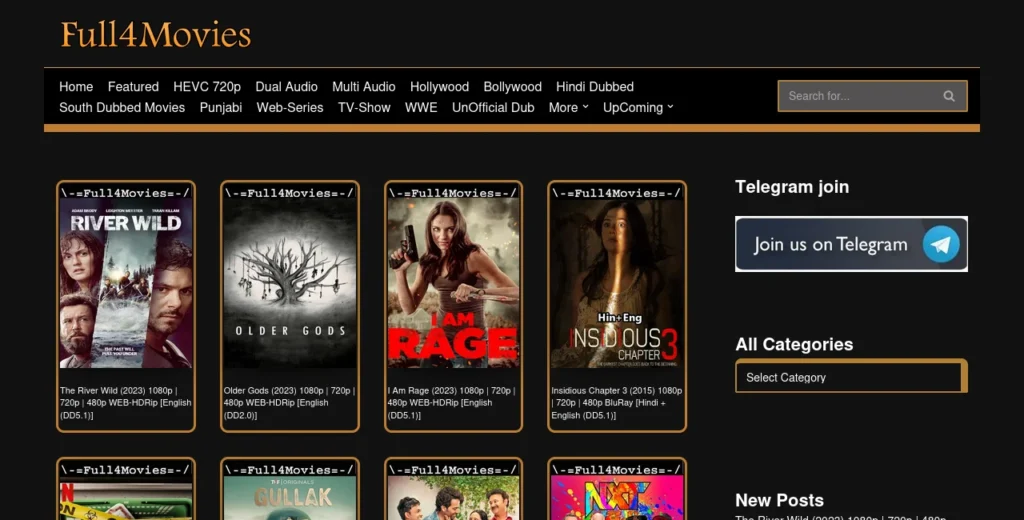 Full4Movies is Best Sites for Telugu Movie Torrents in 2024